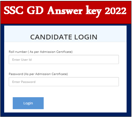SSC GD Constable Final Answer Key 2022