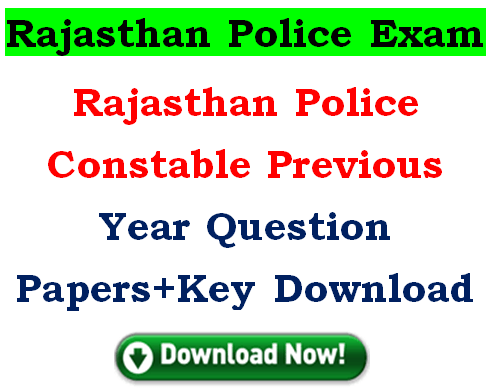 Rajasthan Police Constable Previous Year Question Papers PDF