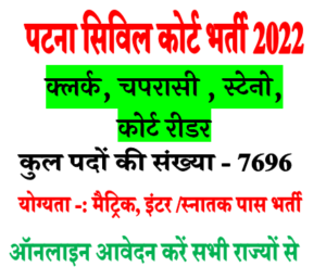 Bihar Civil Court Recruitment 2022