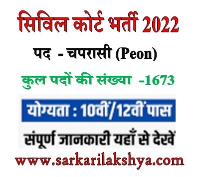 Bihar Civil Court Peon Vacancy 2022