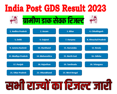 India Post GDS Recruitment Result 2023
