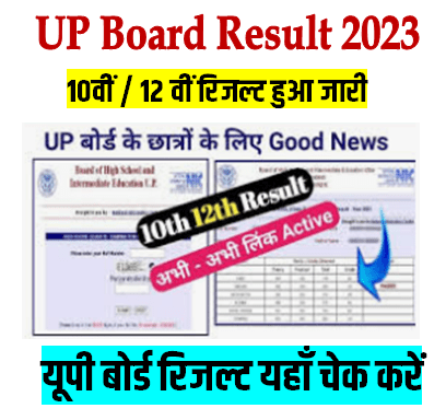 UP Board 10th & 12th Result 2023