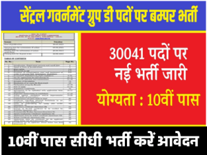 Group D Govt Job 2023