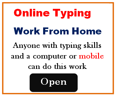 Online Typing Work From Home