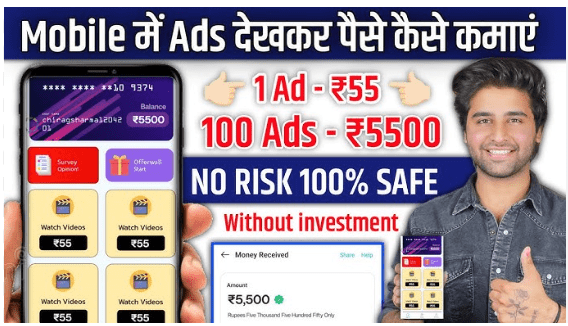 Earn money from home by watching Google Ads in 2024