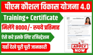 PM Kaushal Vikas Yojana 4.0 सरकार दे रही रोजगार प्रशिक्षण के साथ युवाओ को दे रही है 8000 रु.अभी करें आवेदन