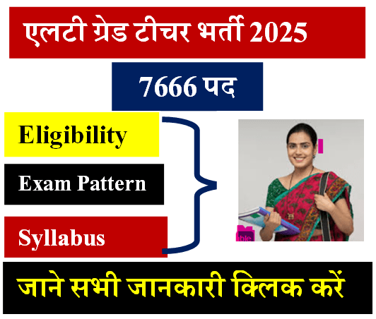 उत्तर प्रदेश में 7666 एलटी ग्रेड टीचर भर्ती 2025
