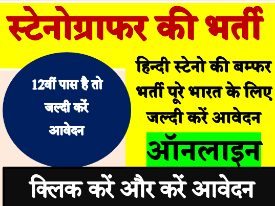 stenographer bharti 2025 in hindi