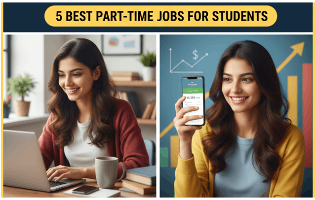 पढ़ाई के साथ ऑनलाइन पैसे कमाने के तरीके - स्टूडेंट्स गाइड"।